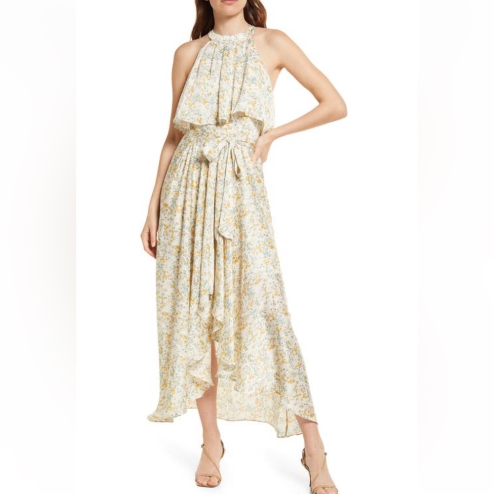 Bishop & Young Menorca Floral Halter Maxi Dress